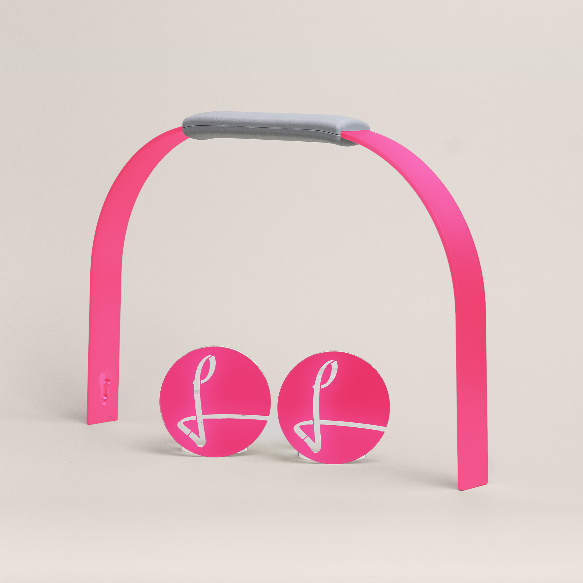 LIEBLINGSKORB® Bügelset silver grey magenta