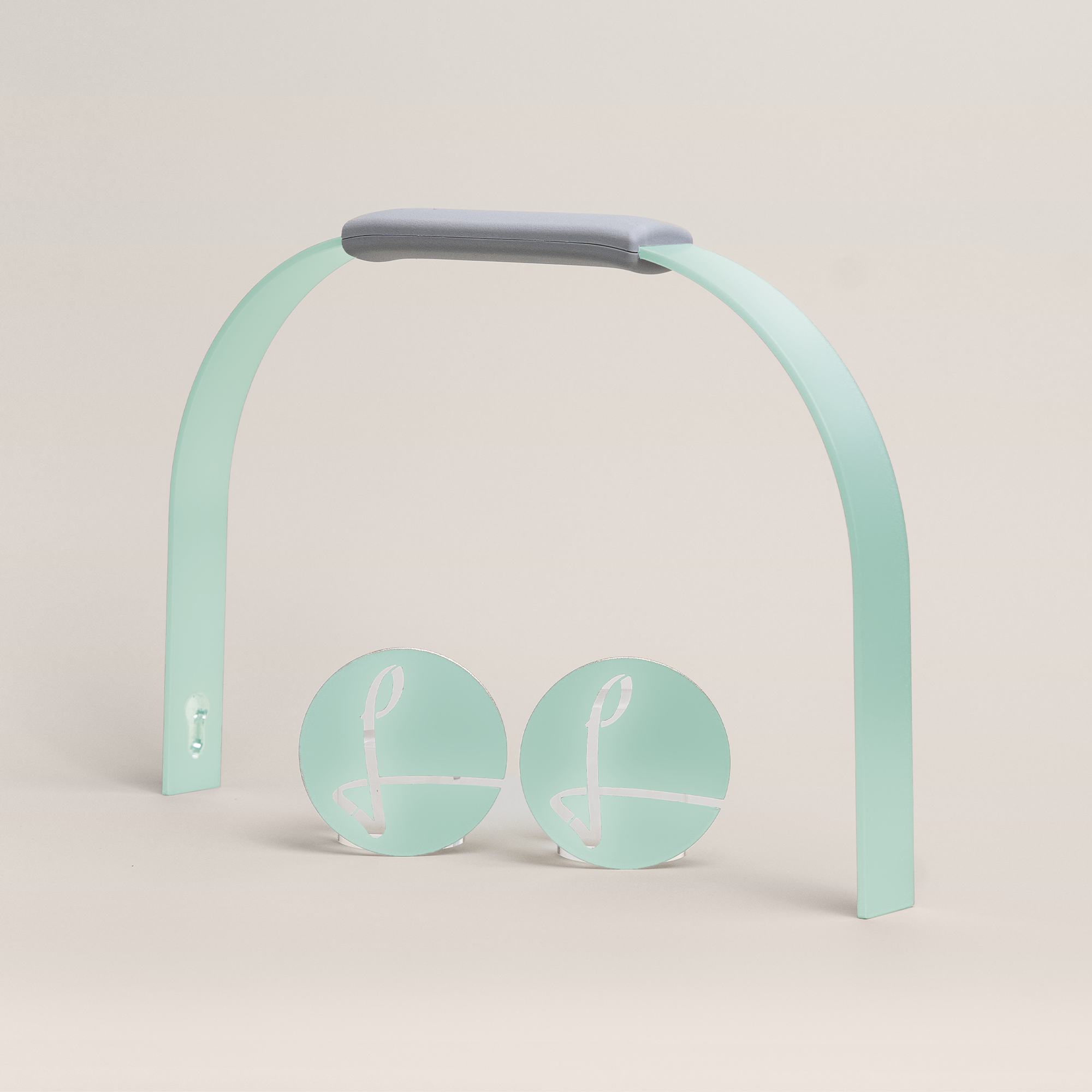 Bügelset silver grey pastellmalve