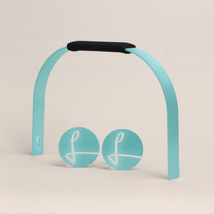 Bügelset deep black türkis