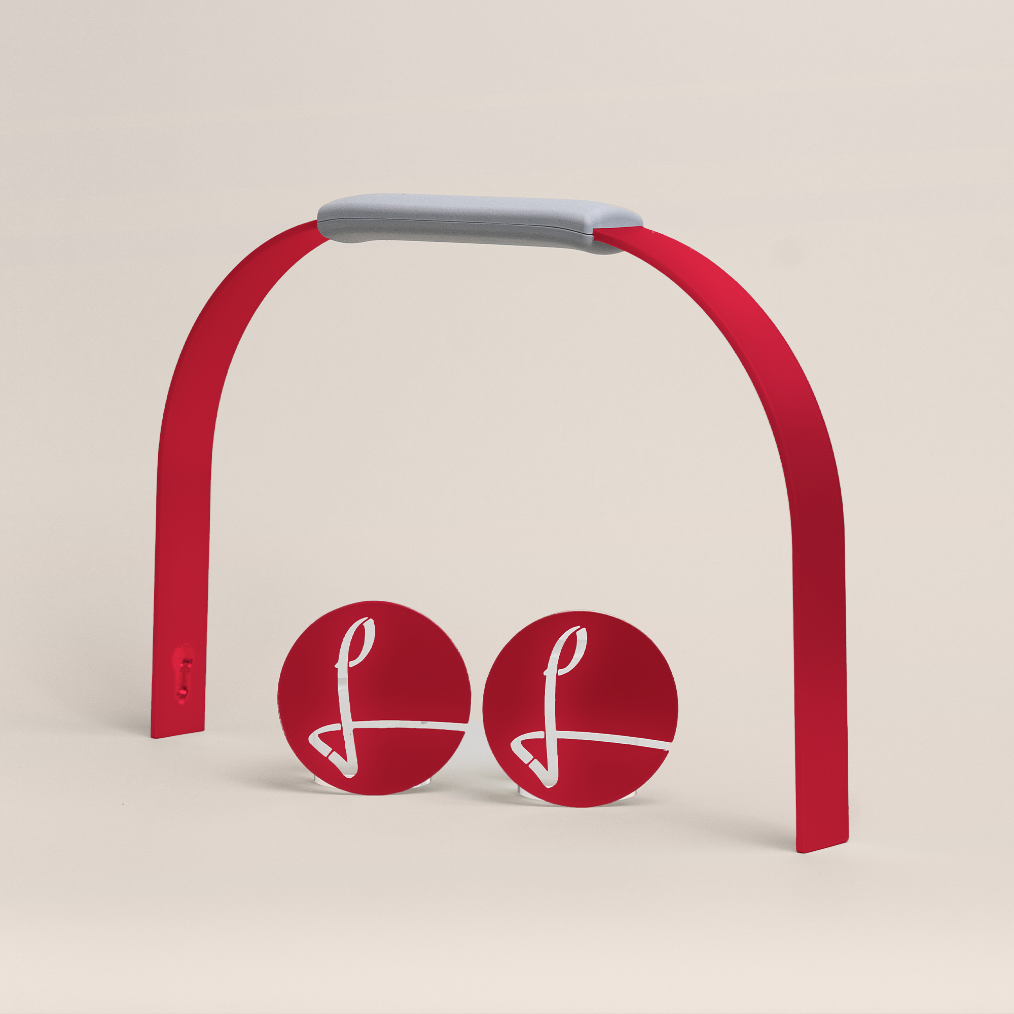 LIEBLINGSKORB® Bügelset silver grey weinrot