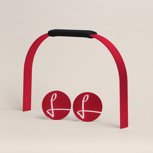 Bügelset deep black weinrot