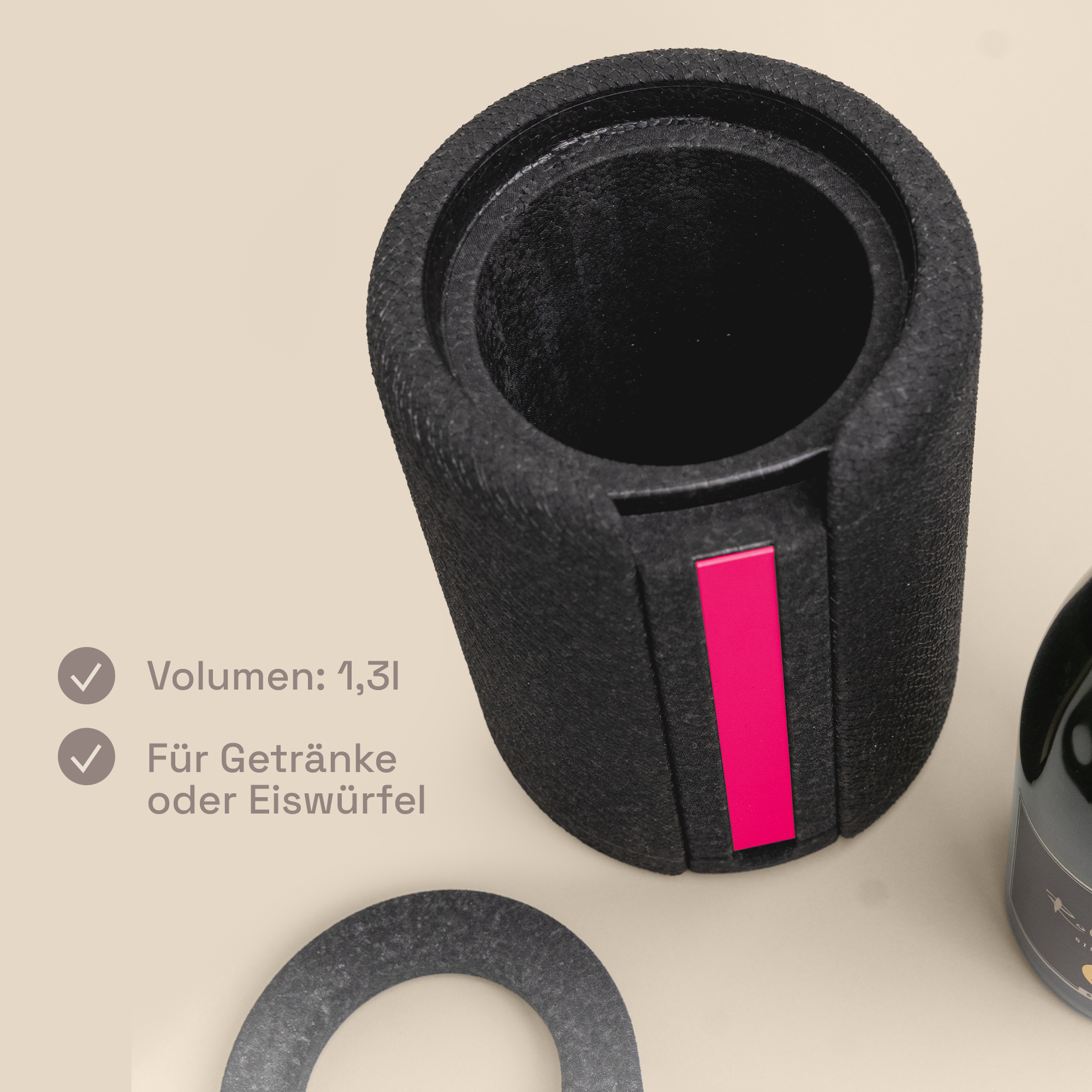 ICY Box deep black magenta