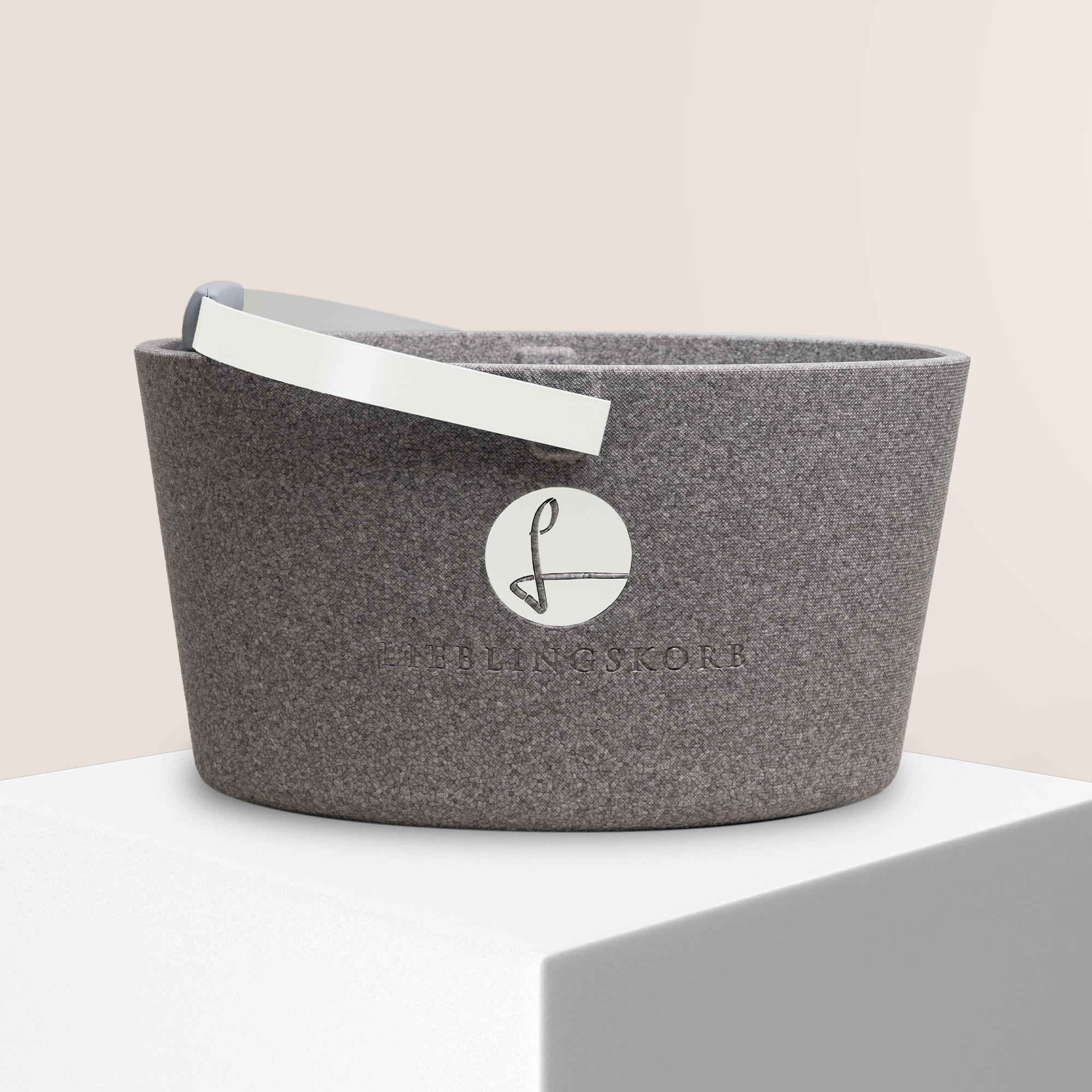 LIEBLINGSKORB® Basic silver grey reinweiß