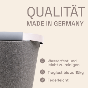 LIEBLINGSKORB Basic silver grey pastellrosa