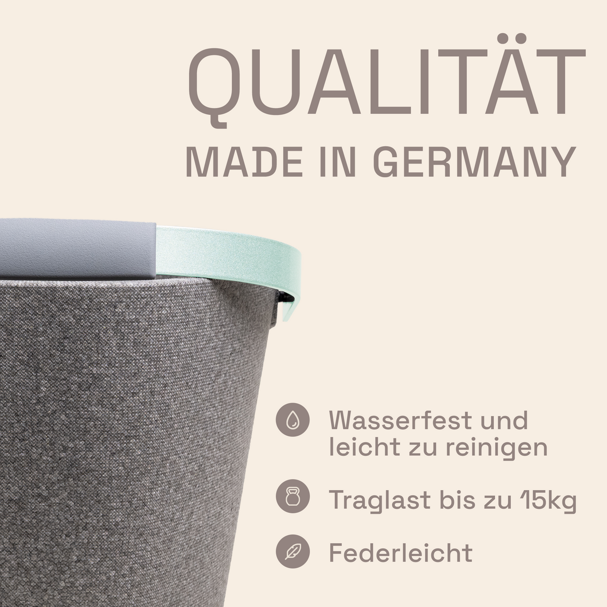 LIEBLINGSKORB Basic silver grey malve