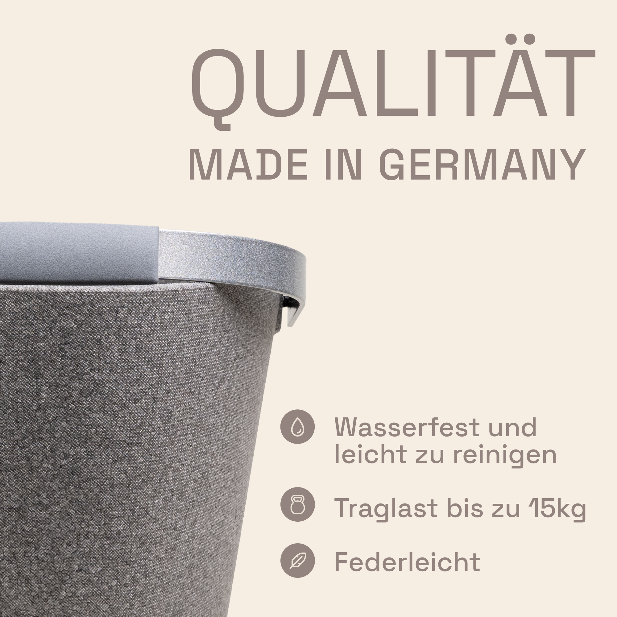 LIEBLINGSKORB® Basic silver grey silber