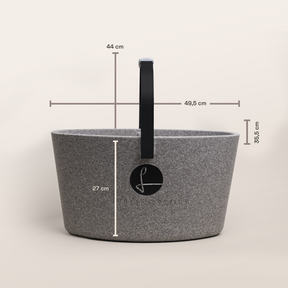 LIEBLINGSKORB Basic silver grey tiefschwarz