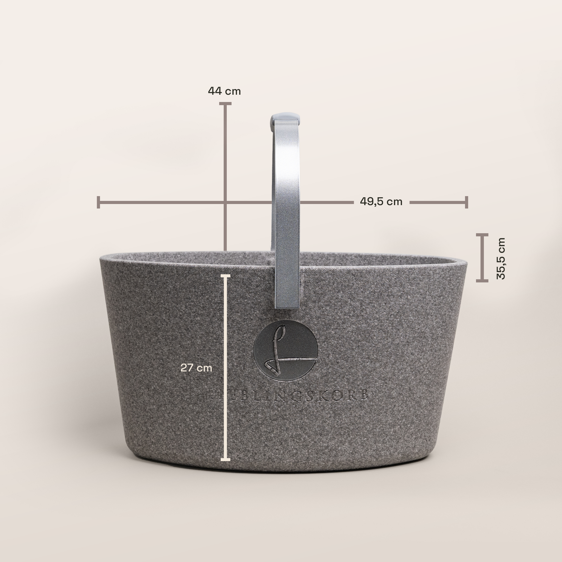 LIEBLINGSKORB Basic silver grey silber