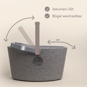 LIEBLINGSKORB Basic silver grey silber