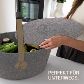 LIEBLINGSKORB Basic silver grey champagner