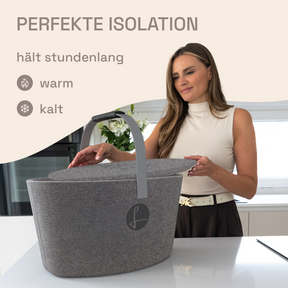 LIEBLINGSKORB Basic silver grey silber