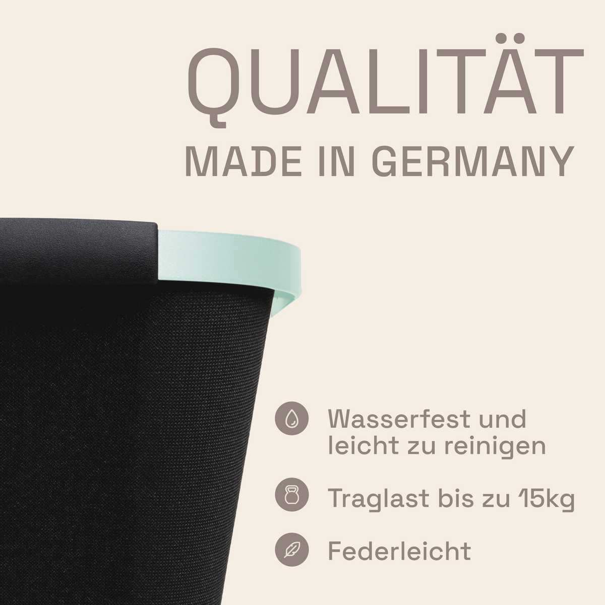 LIEBLINGSKORB Basic deep black pastell malve