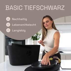 LIEBLINGSKORB Basic deep black tiefschwarz