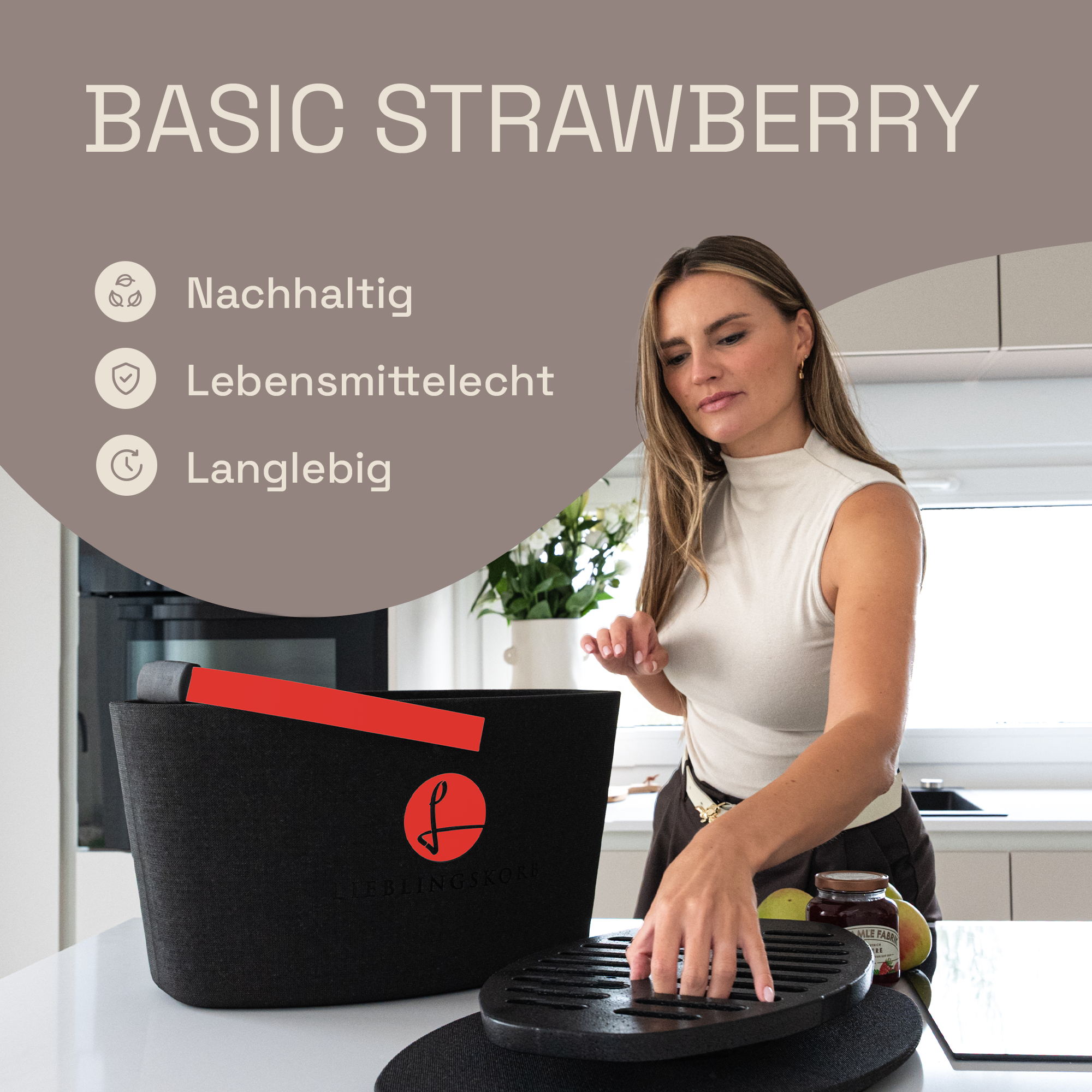 Original black strawberry red