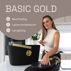 LIEBLINGSKORB Basic deep black gold