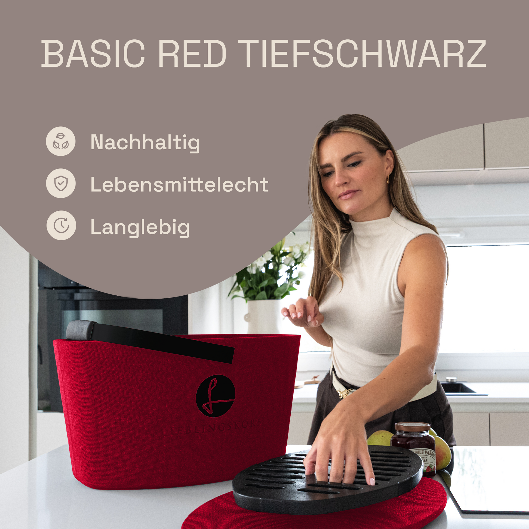 LIEBLINGSKORB Red Original tiefschwarz