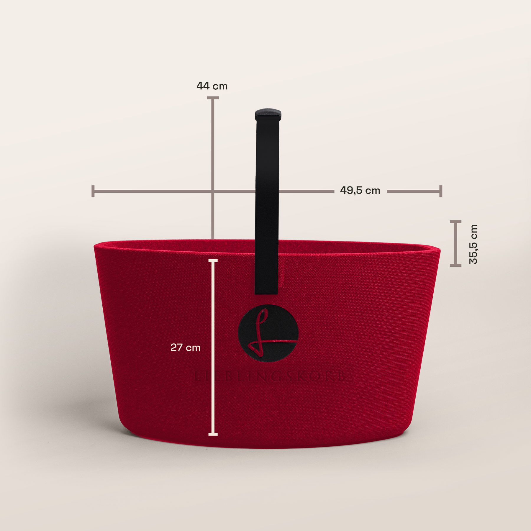 LIEBLINGSKORB Red Original tiefschwarz