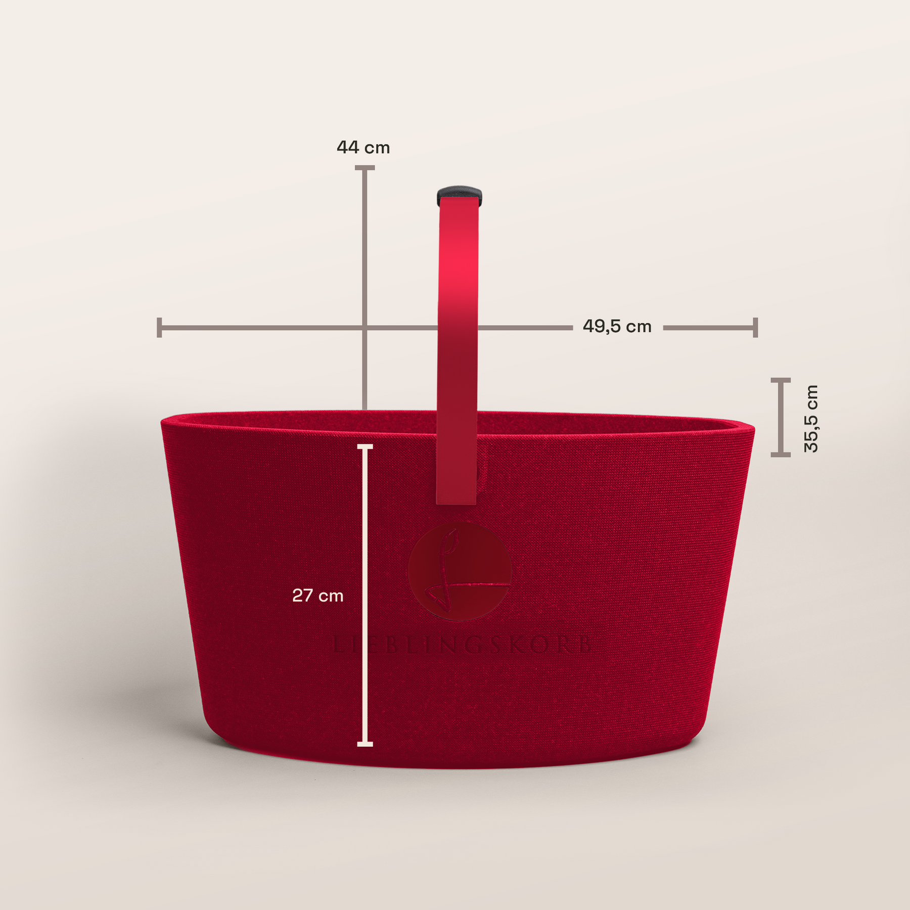 LIEBLINGSKORB Red Original weinrot