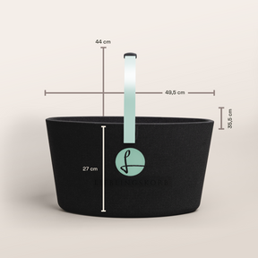 LIEBLINGSKORB Basic deep black pastell malve
