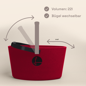 LIEBLINGSKORB Red Original tiefschwarz