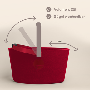 LIEBLINGSKORB Red Original weinrot