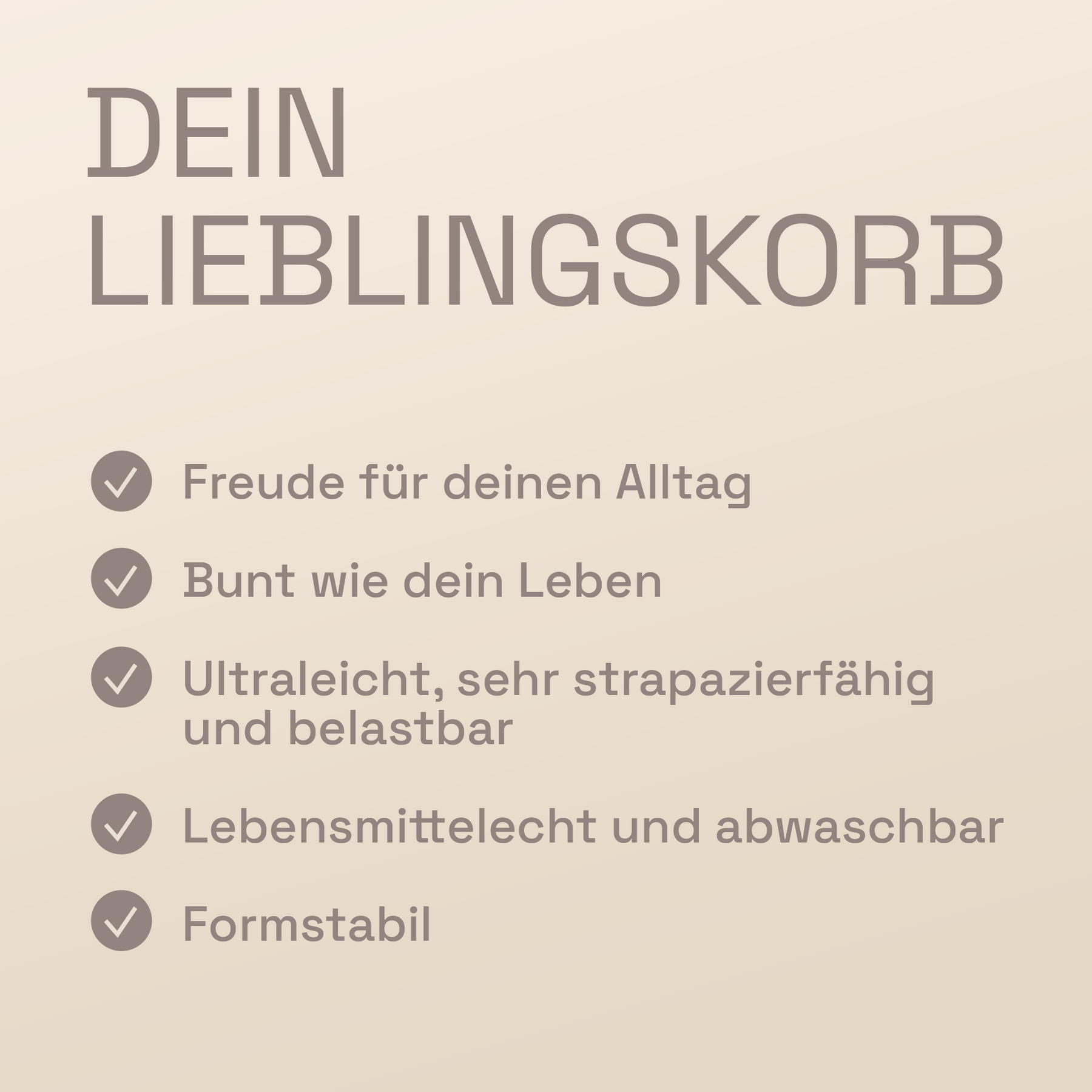 LIEBLINGSKORB Red Original reinweiß