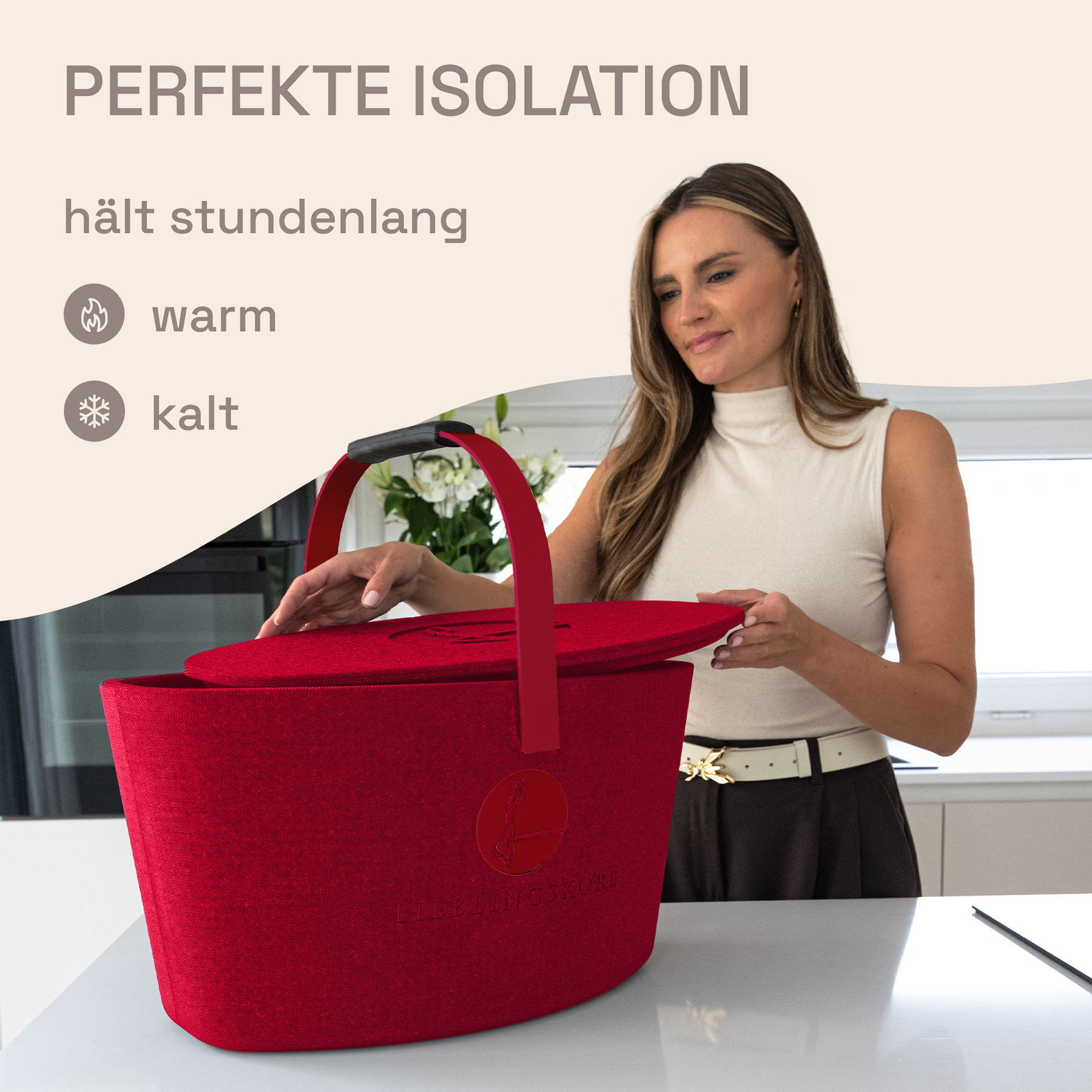 LIEBLINGSKORB Red Original weinrot