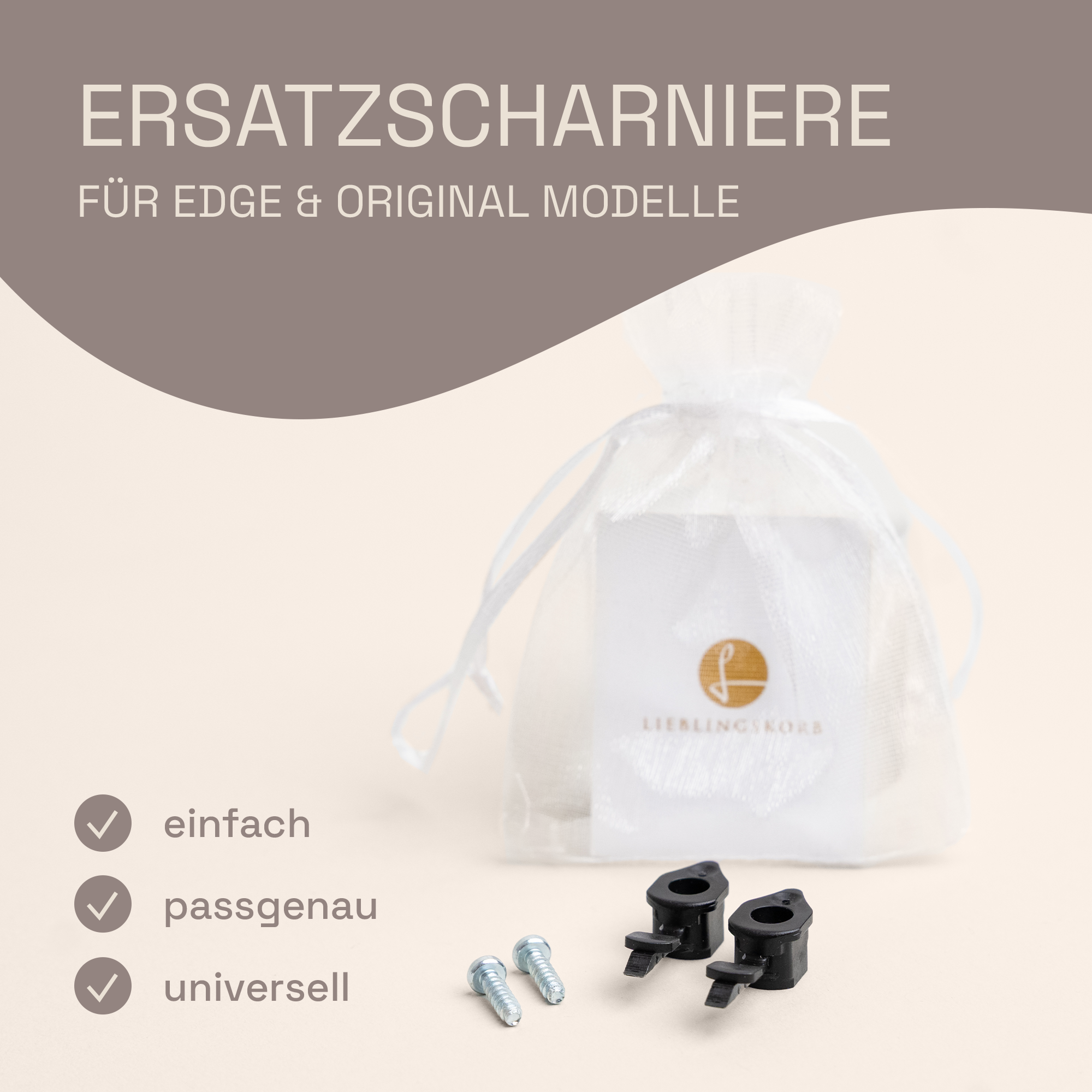 LIEBLINGSKORB® universal Ersatzscharniere