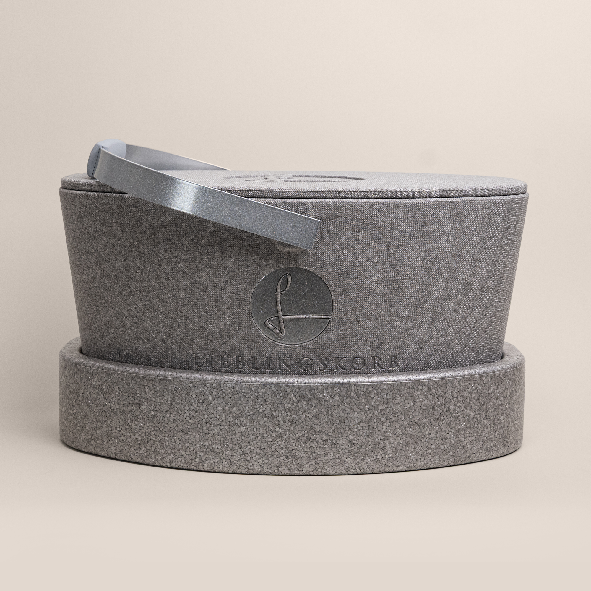 Original oval Transportring silver grey